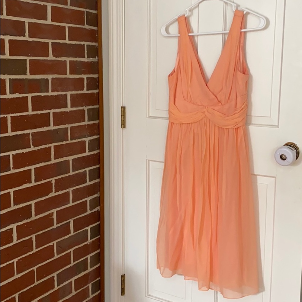 Donna Morgan chiffon bridesmaid dress